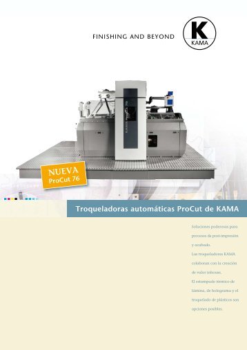 Troqueladoras automÃƒÂƒÃ‚Â¡ticas ProCut de KAMA - Kama GmbH