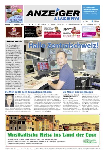 Hallo Zentralschweiz! - Anzeiger Luzern