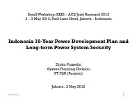 Indonesia 10-Year Power Development Plan and Long-term Power ...