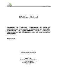 RCI 2e remplacement numéro 03-0513, remplaçant le règlement de ...