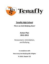 Anti-Bullying Action Plan (HIB) for THS - Tenafly High School ...
