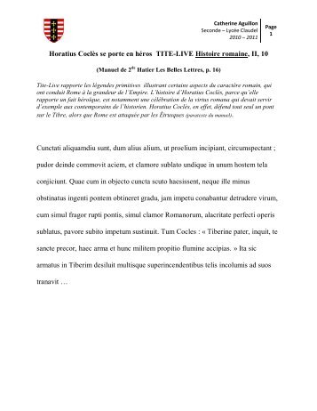 Le texte original et sa Â« belle Â» traduction - LycÃ©e Claudel