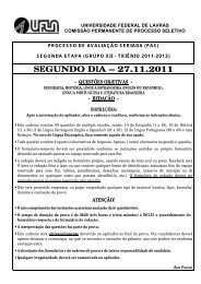 UFLA divulga pesos por área no Enem