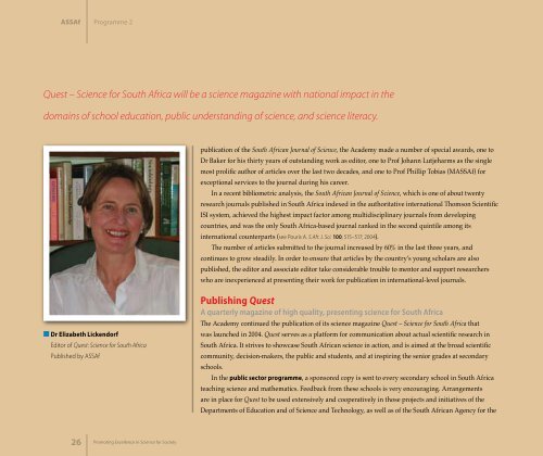 Academy of Science South Africa 2005/6 Annual Report