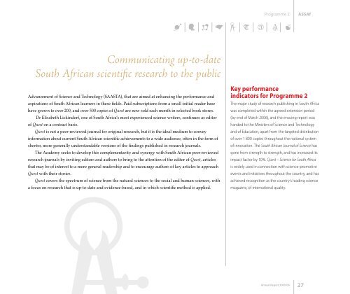 Academy of Science South Africa 2005/6 Annual Report