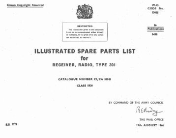 ILLUSTRATED SPARE PARTS LIST for - VMARSmanuals