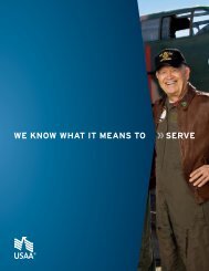 We Know What It Means To Serve - USAA