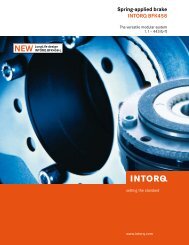 Spring-applied brake INTORQ BFK458 - Chain and Drives Australia