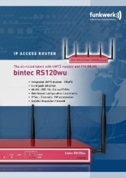 bintec RS120wu Datasheet - Multicap