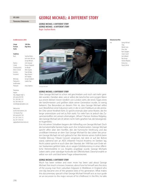 GEORGE MICHAEL: A DIFFERENT STORY - Berlinale