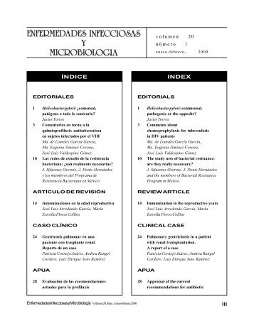 Enfermedades Infecciosas y Microbiologia - Asociación Mexicana ...
