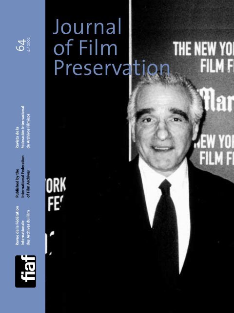 Journal of Film Preservation N° 60/61 - FIAF