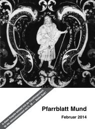 Pfarrblatt Mund - Pfarrei Mund