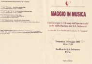 programma di sala concerto