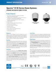 Pelco Spectra IV SE Series Dome Systems_spec - Warranty Life