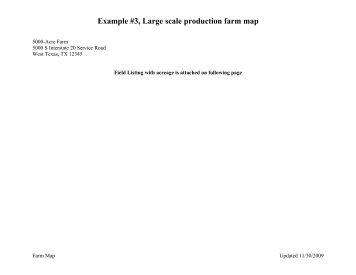 Example #3, Large scale production farm map - Texas Department ...