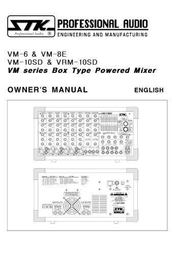Page 1 ENGINEERING AND MANUFACTURING VM I0 ~ D 8. VFIM ...