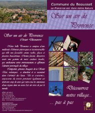 brochure sur un air de provencecouve:Mise en page ... - Le Beausset