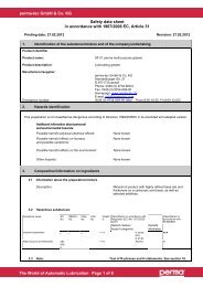 Page 1 of 8 perma-tec GmbH & Co. KG Safety data sheet in ...
