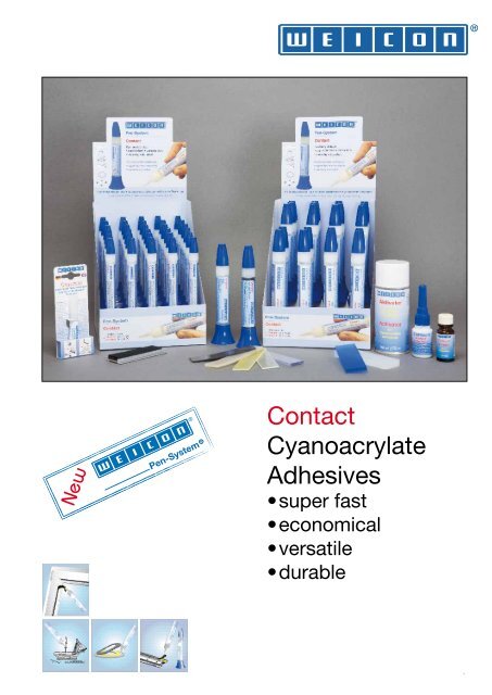WEICON Contact Cyanoacrylate Adhesives
