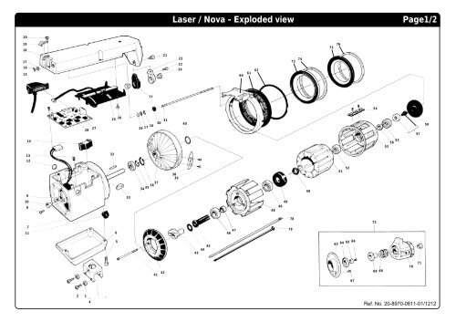 Laser / Nova - Exploded view Page1/2 - IRO AB