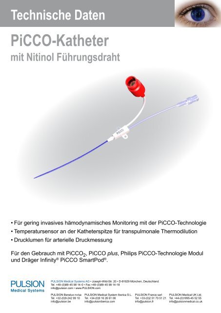 Picco Katheter Pulsion Medical Systems Se