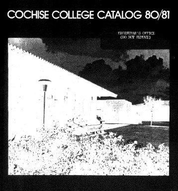 1980-1981 - Cochise College