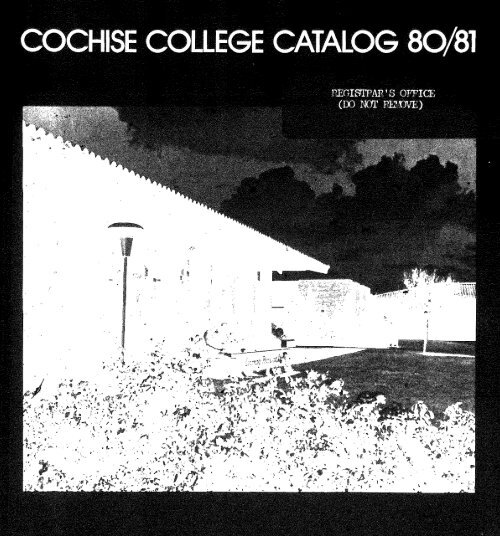 19801981 Cochise College