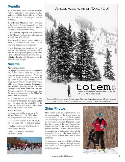 PDF Downloadable version - Canadian Birkebeiner Ski Festival