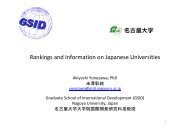 Rankings and Information on Japanese Universities - International ...