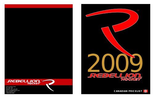 Rebellion Catalogue April 2009 - Hockey2K