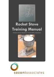 Download Rocket Stove Manual - Sazani Associates