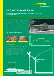 OPTIMATIC HAMMER MILL - Huning Maschinenbau