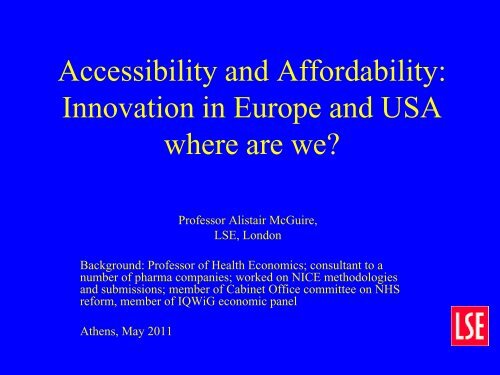 Affordability and Accessibility