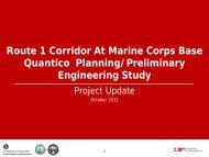 Route 1 Corridor At Marine Corps Base Quantico Planning ...