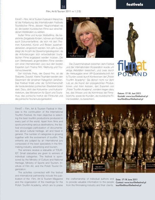 POLAND - Film, Art&Tourism Magazine