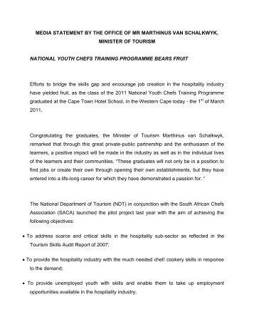 media statement by the office of mr marthinus van schalkwyk ...