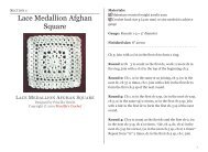 Lace Medallion Afghan Square - Priscilla's Crochet