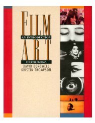 418/ film criticism: sample analyses - David Bordwell