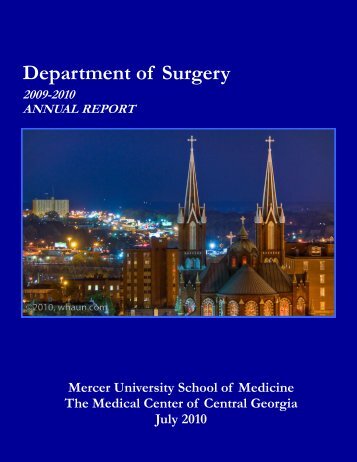 Department of Surgery - MCCG General Surgery Residency