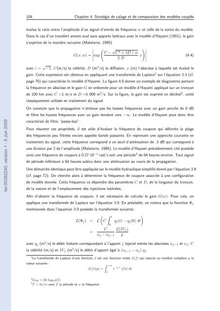 Quels apports hydrologiques pour les modÃ¨les hydrauliques? Vers ...