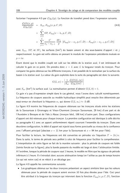 Quels apports hydrologiques pour les modÃ¨les hydrauliques? Vers ...