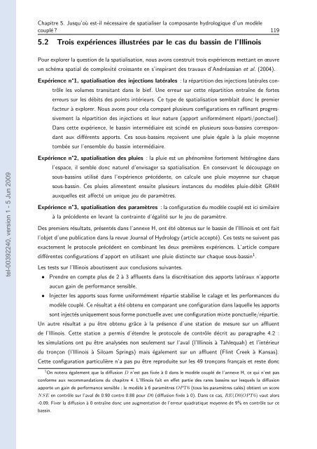 Quels apports hydrologiques pour les modÃ¨les hydrauliques? Vers ...