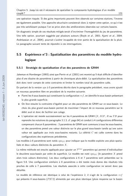 Quels apports hydrologiques pour les modÃ¨les hydrauliques? Vers ...