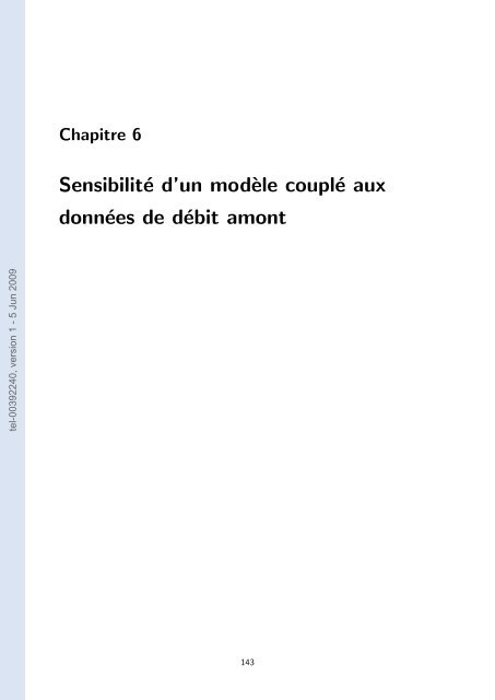 Quels apports hydrologiques pour les modÃ¨les hydrauliques? Vers ...