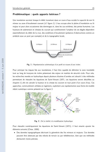 Quels apports hydrologiques pour les modÃ¨les hydrauliques? Vers ...