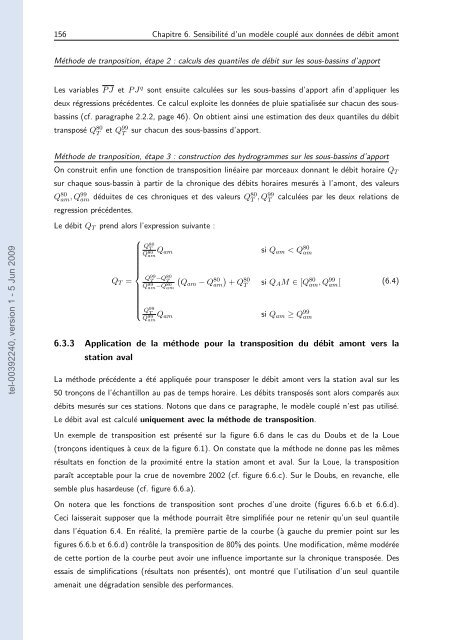 Quels apports hydrologiques pour les modÃ¨les hydrauliques? Vers ...