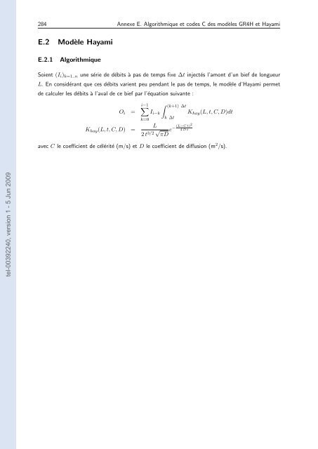 Quels apports hydrologiques pour les modÃ¨les hydrauliques? Vers ...