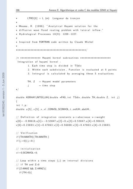 Quels apports hydrologiques pour les modÃ¨les hydrauliques? Vers ...