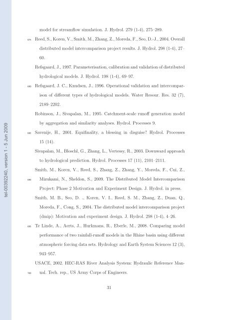 Quels apports hydrologiques pour les modÃ¨les hydrauliques? Vers ...